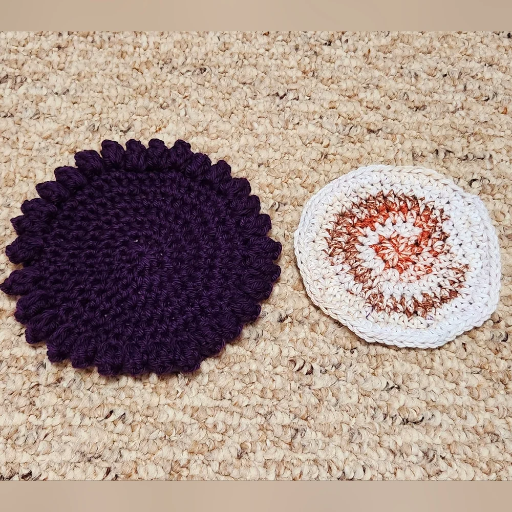 Crochet Sunsetting Washcloth and Face Disc Set